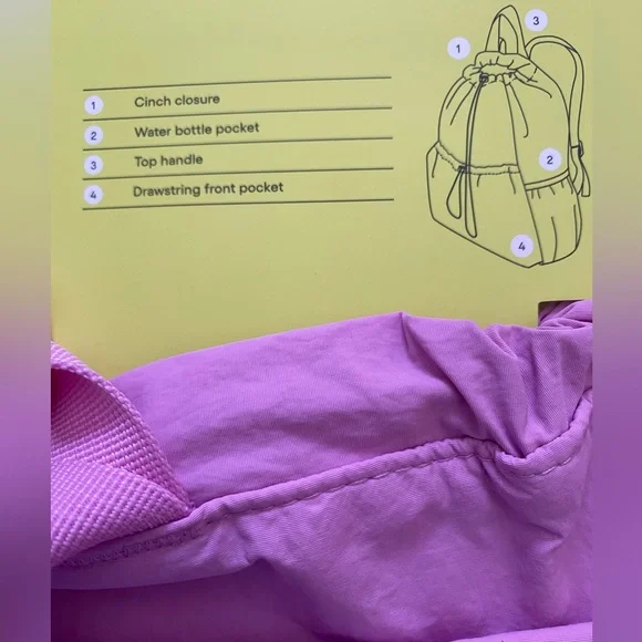 All in Motion 20L Cinch Backpack Brand New with Tags - Picture 4 of 6